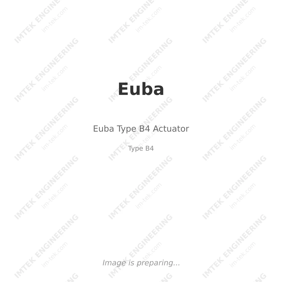 Euba Euba Type B4 Actuator - Type B4