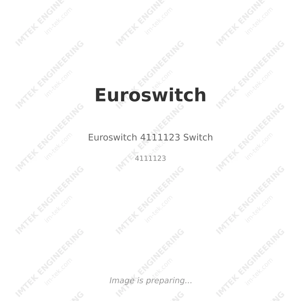 Euroswitch Euroswitch 4111123 Switch - 4111123
