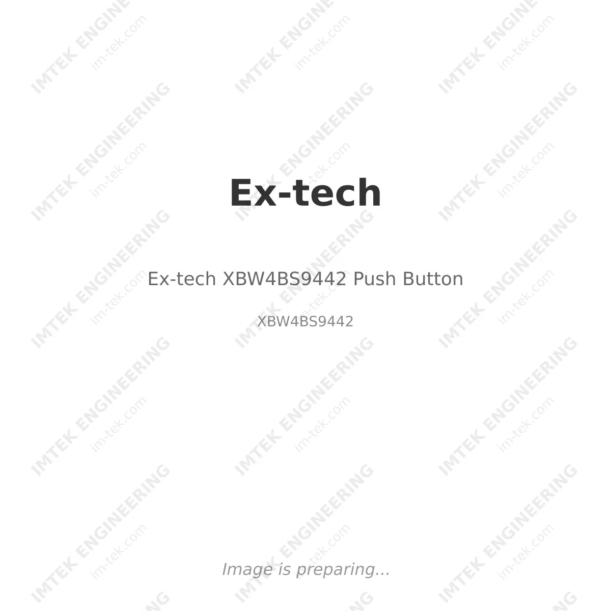 Ex-tech Ex-tech XBW4BS9442 Push Button - XBW4BS9442