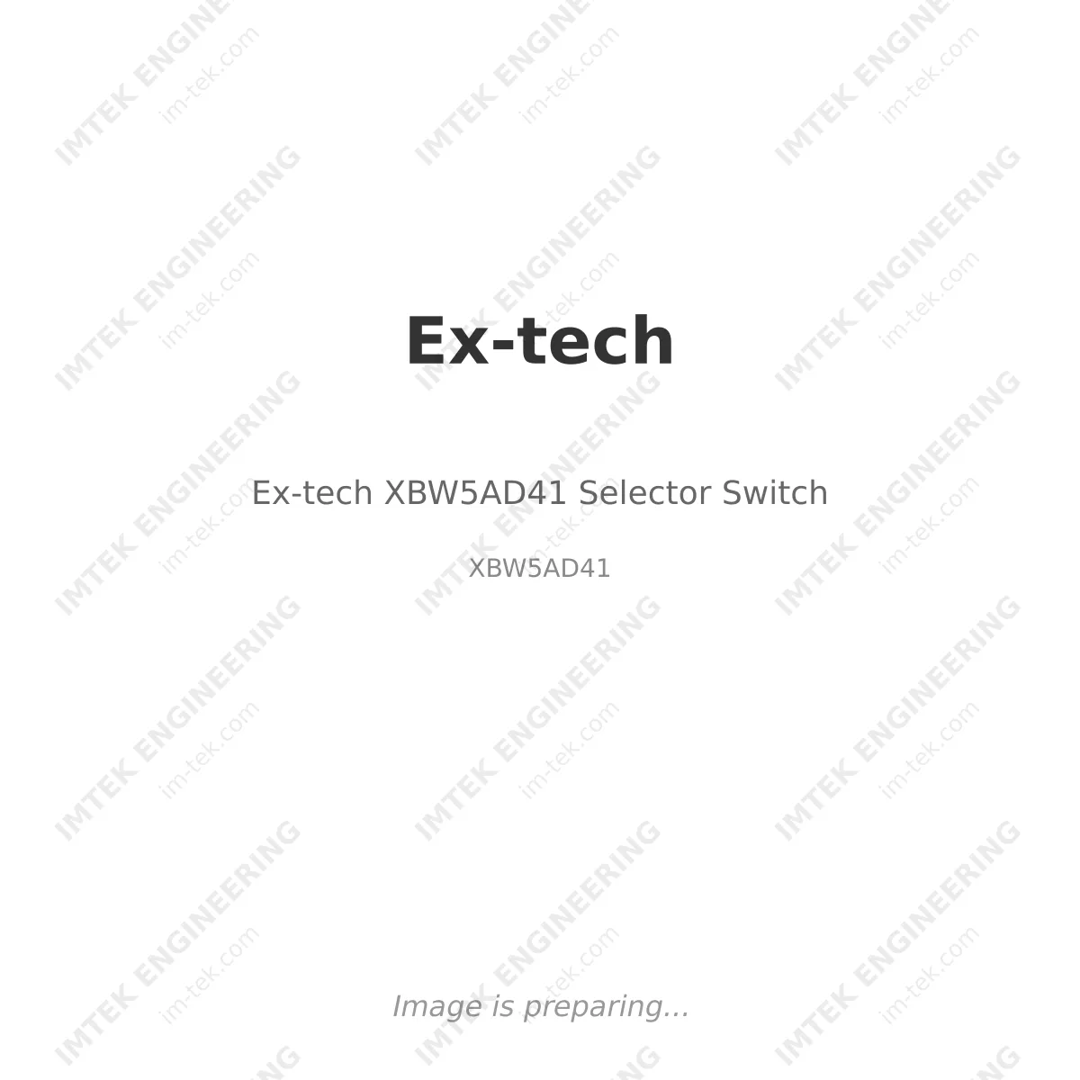 Ex-tech Ex-tech XBW5AD41 Selector Switch - XBW5AD41