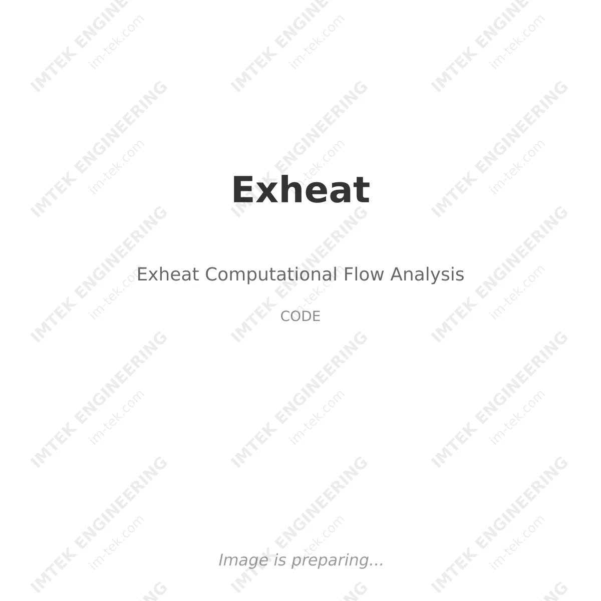 Exheat Exheat Computational Flow Analysis
