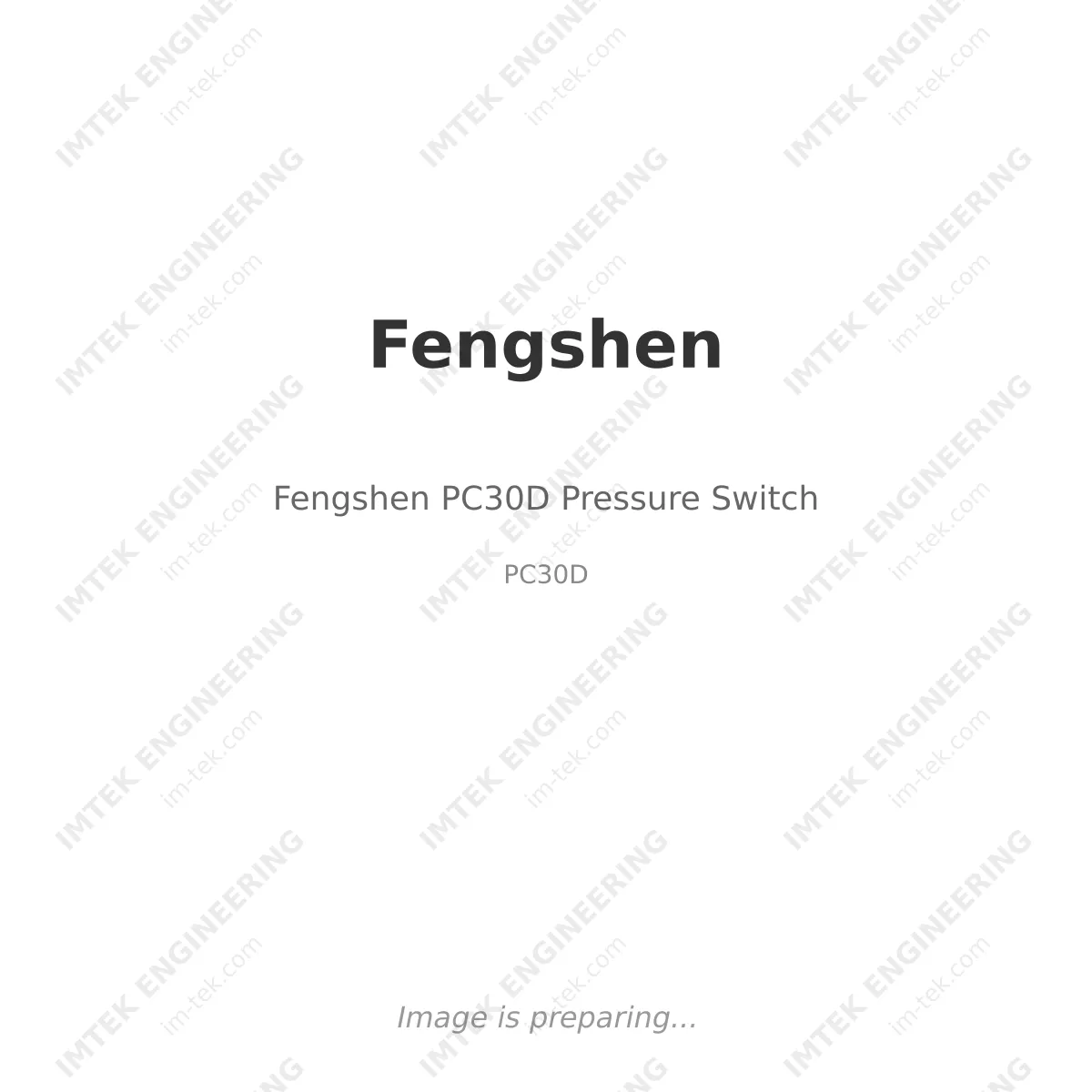 Fengshen Fengshen PC30D Pressure Switch - PC30D
