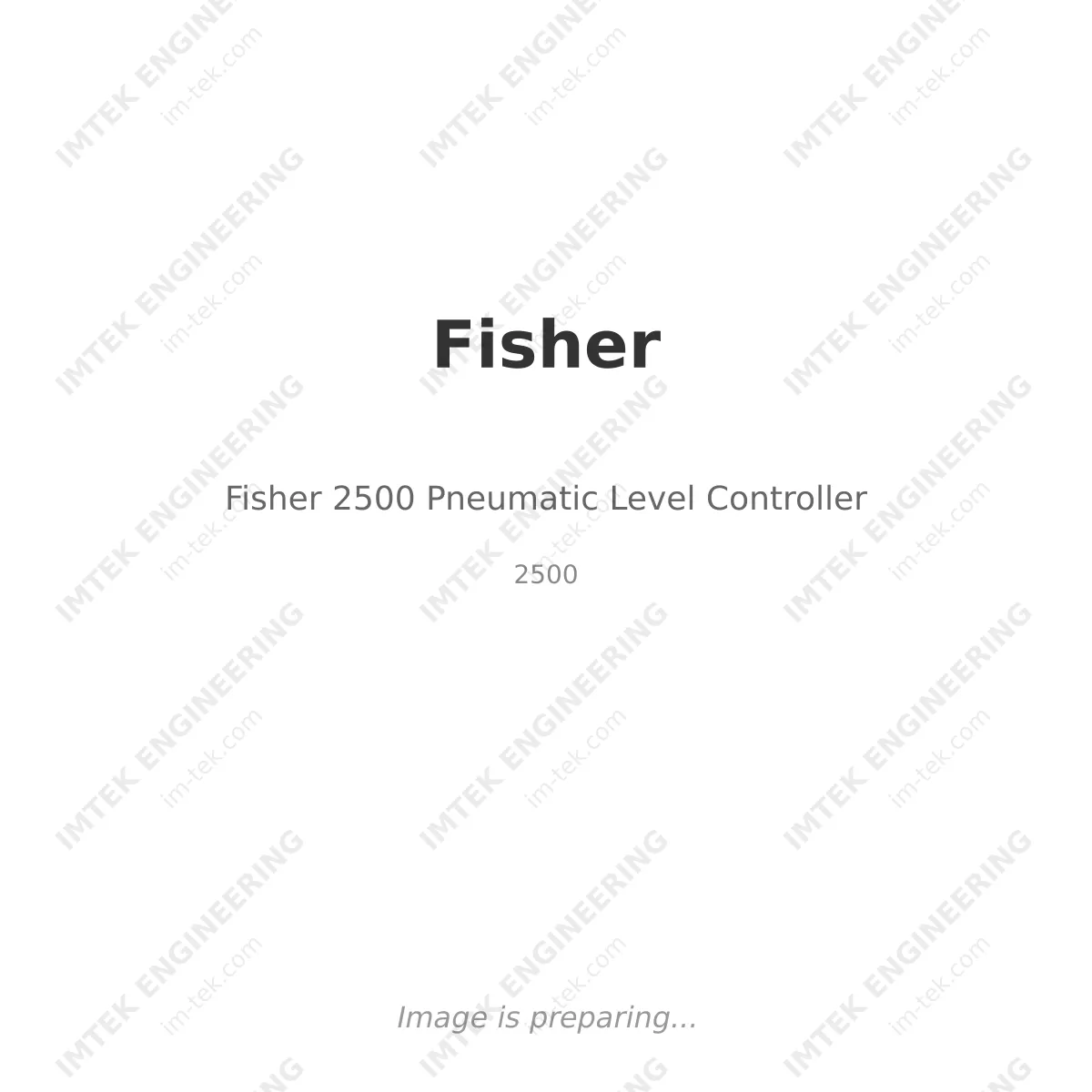 Fisher Fisher 2500 Pneumatic Level Controller - 2500