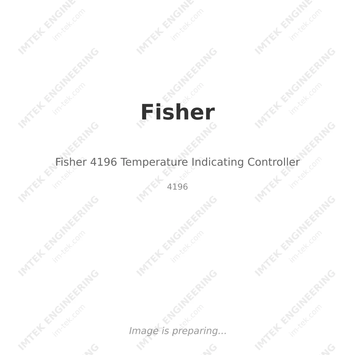 Fisher Fisher 4196 Temperature Indicating Controller - 4196
