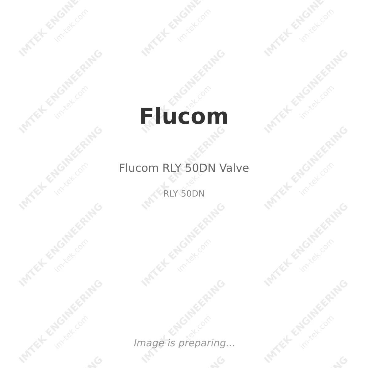 Flucom Flucom RLY 50DN Valve - RLY 50DN