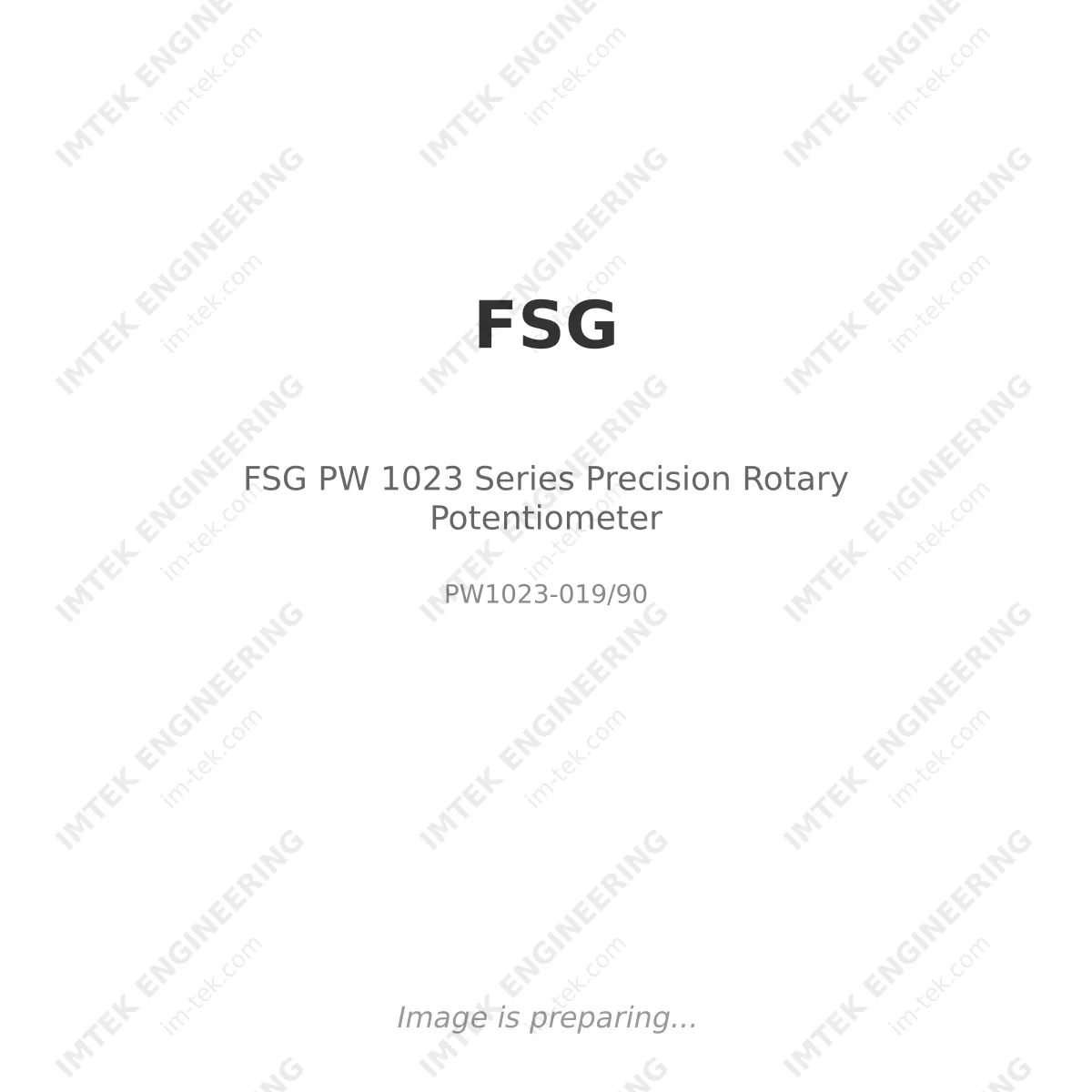 FSG FSG PW 1023 Series Precision Rotary Potentiometer - PW1023-019/90