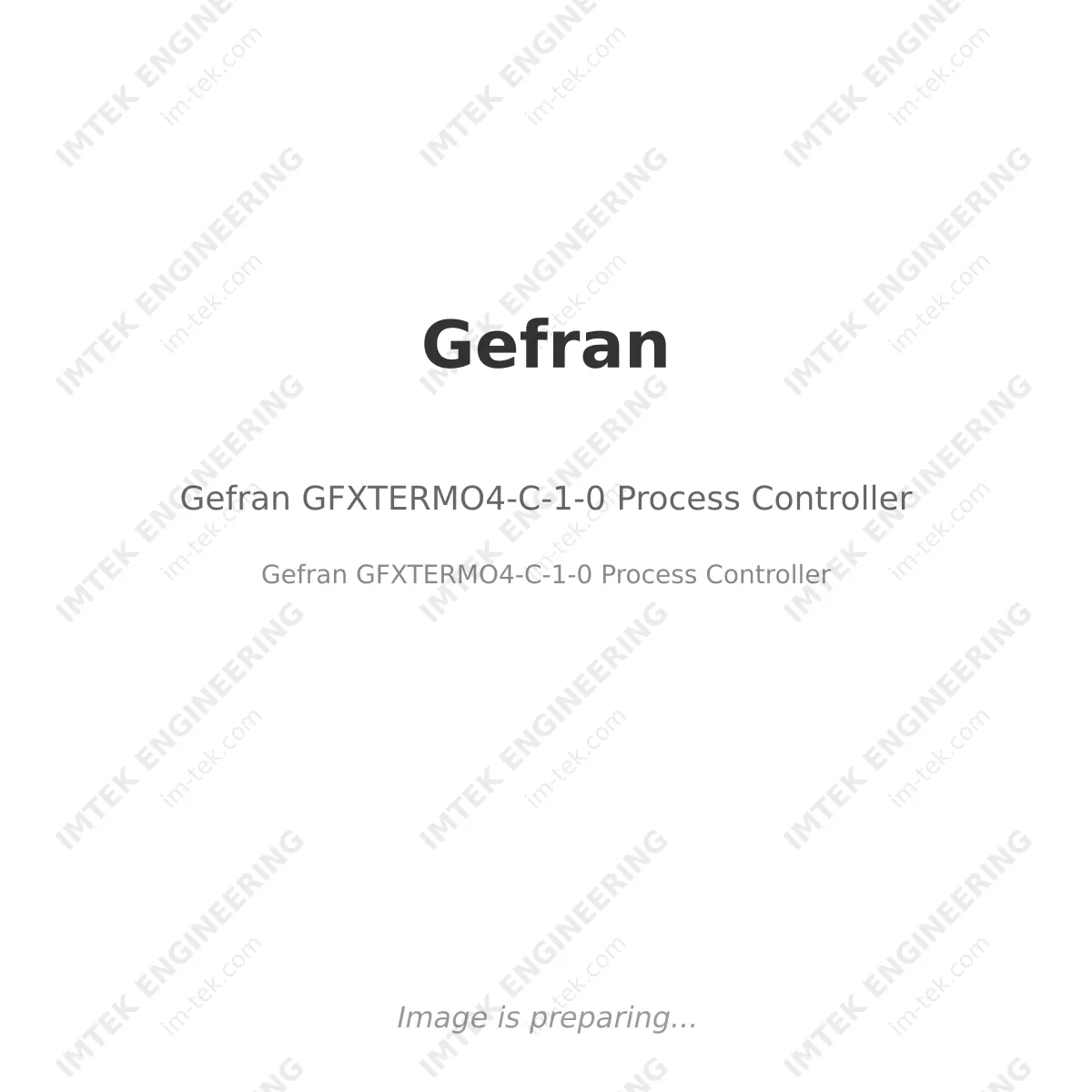 Gefran Gefran GFXTERMO4-C-1-0 Process Controller - Gefran GFXTERMO4-C-1-0 Process Controller