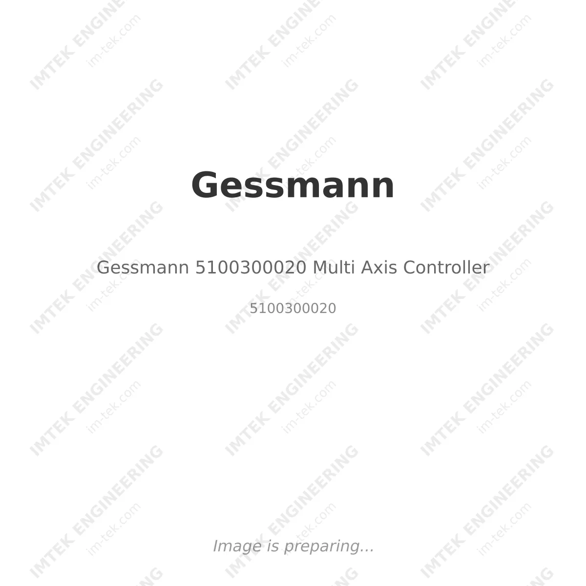 Gessmann Gessmann 5100300020 Multi Axis Controller - 5100300020