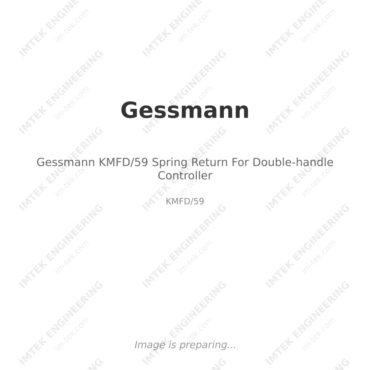 Gessmann Gessmann KMFD/59 Spring Return For Double-handle Controller - KMFD/59