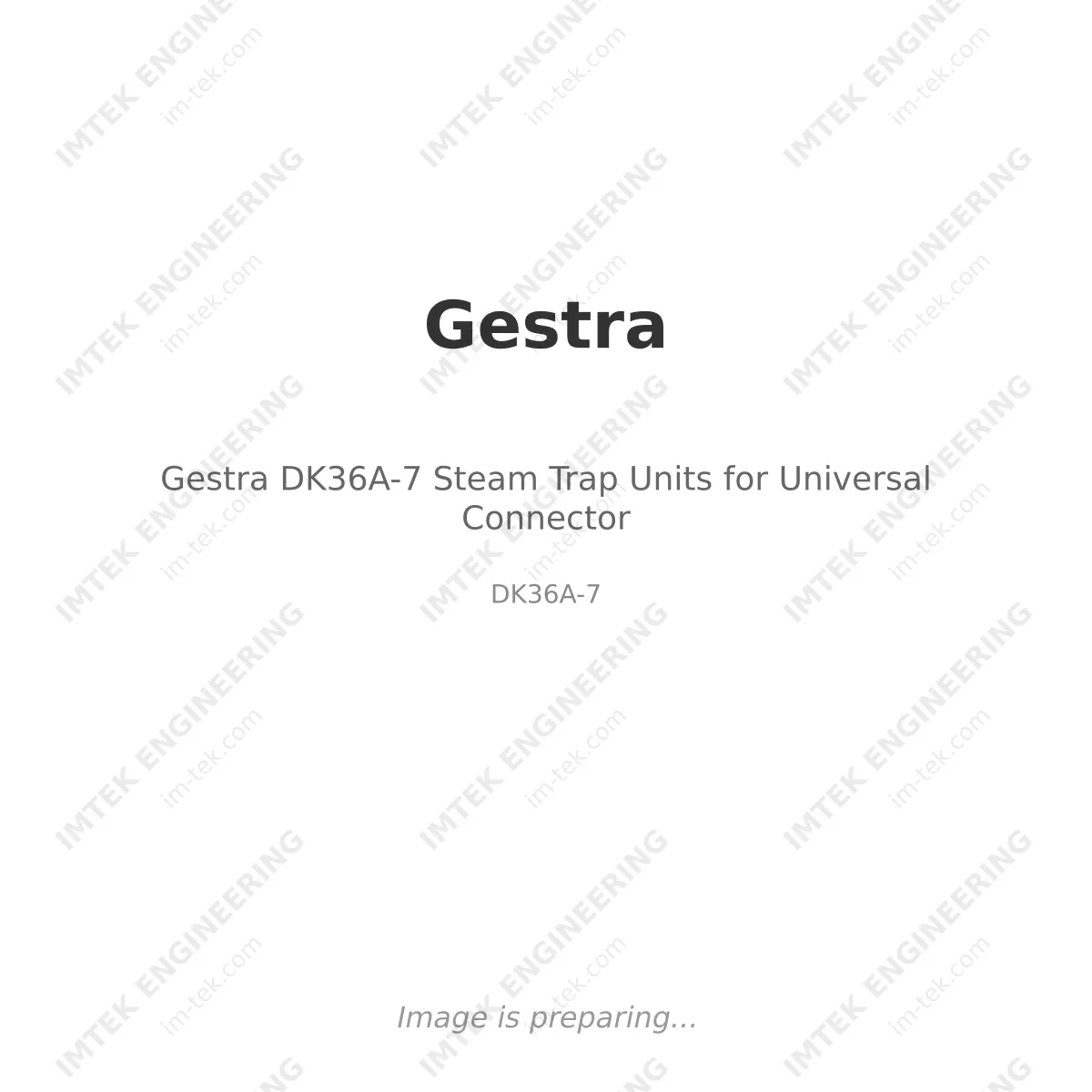 Gestra Gestra DK36A-7 Steam Trap Units for Universal Connector - DK36A-7
