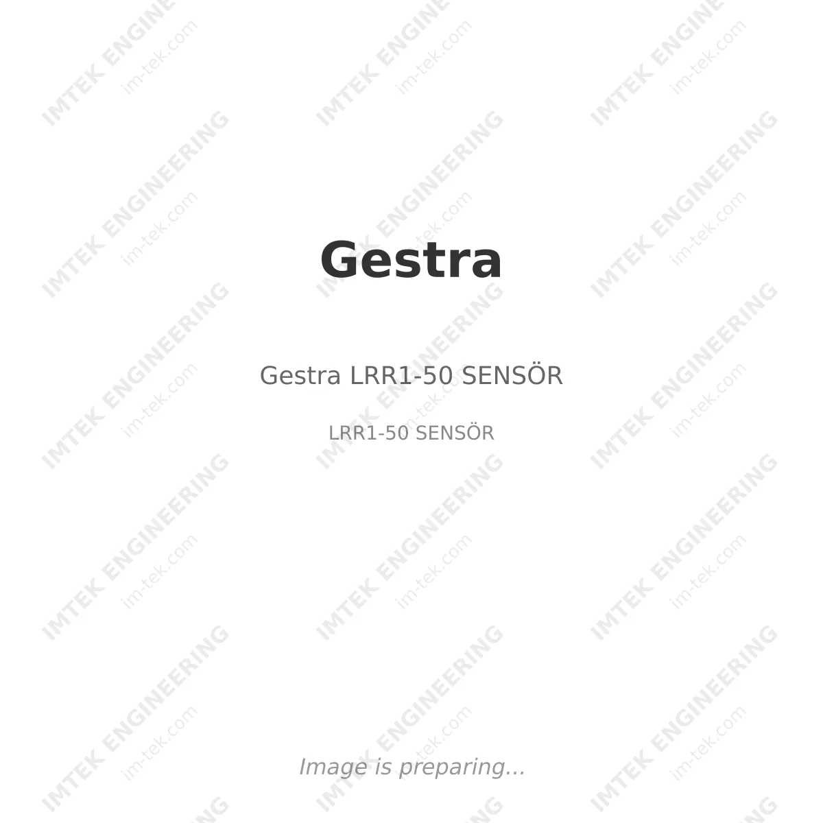 Gestra Gestra LRR1-50 SENSÖR - LRR1-50 SENSÖR