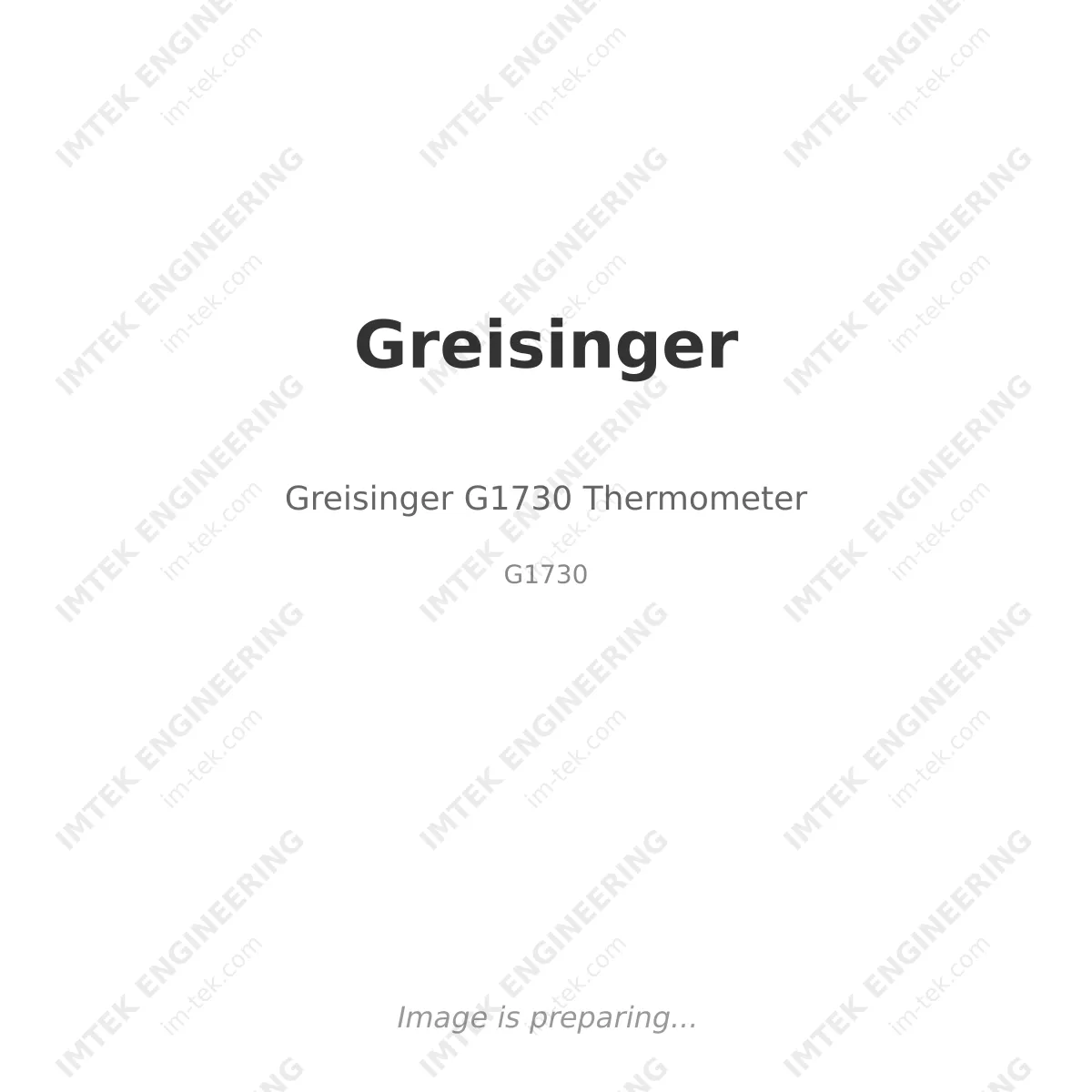 Greisinger Greisinger G1730 Thermometer - G1730