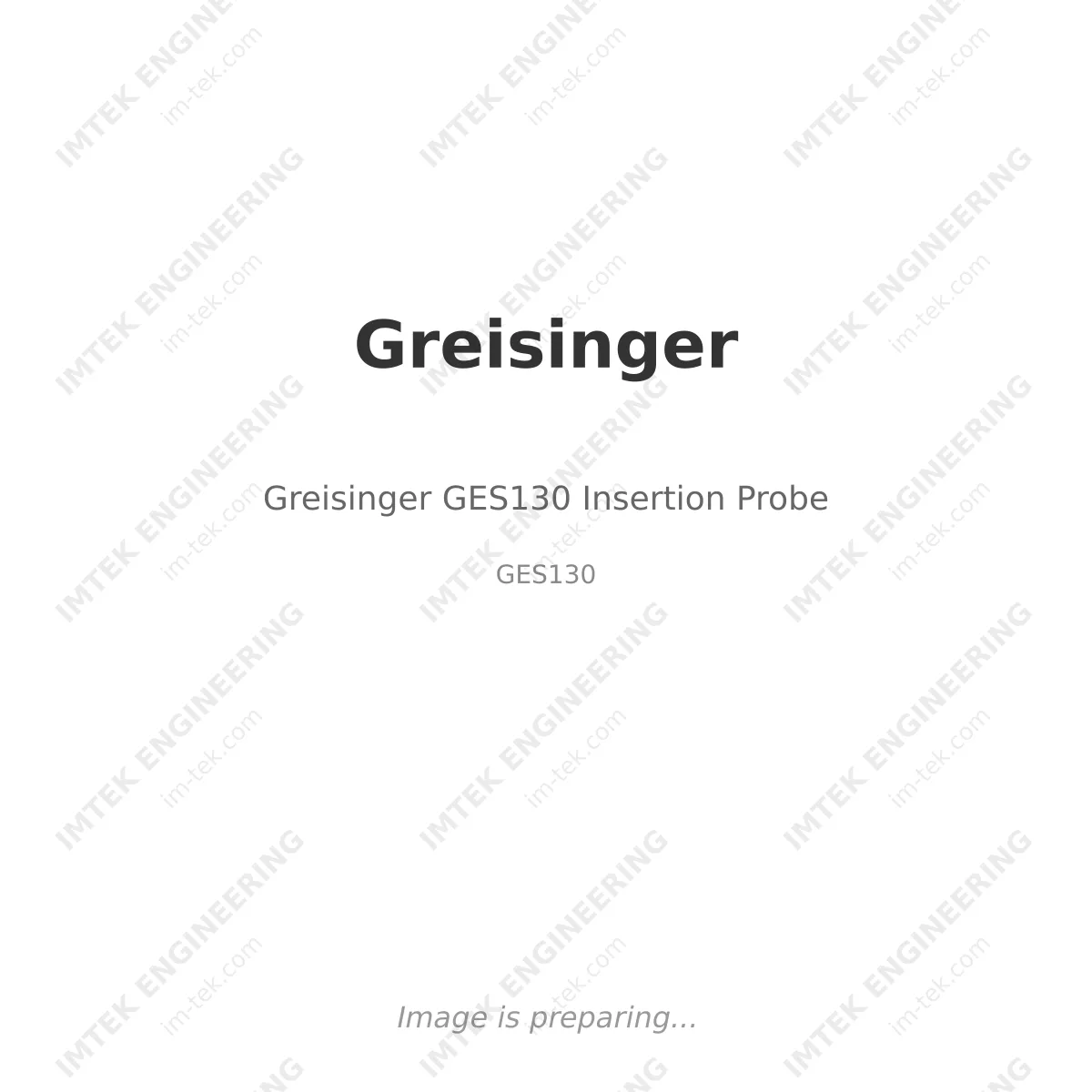 Greisinger Greisinger GES130 Insertion Probe - GES130