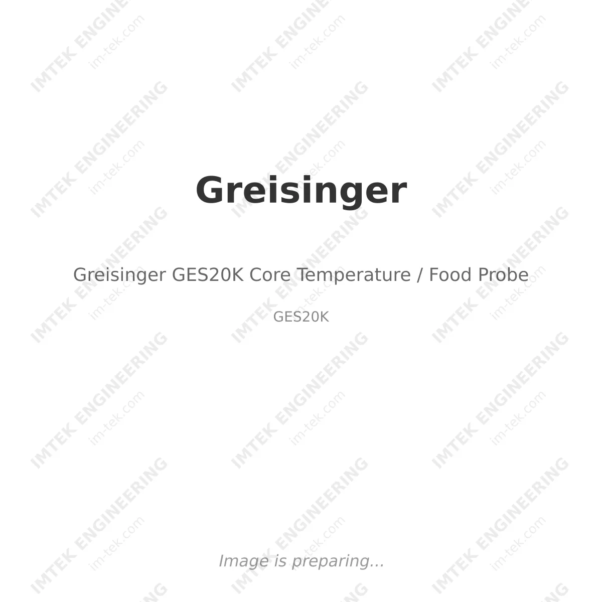 Greisinger Greisinger GES20K Core Temperature / Food Probe - GES20K
