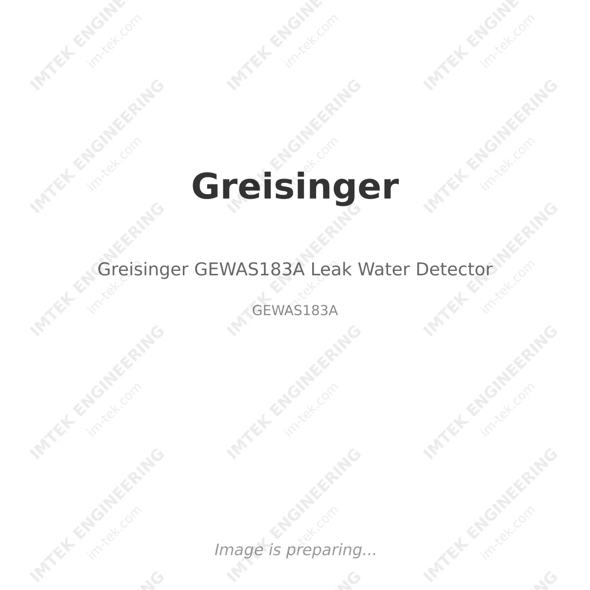 Greisinger Greisinger GEWAS183A Leak Water Detector - GEWAS183A