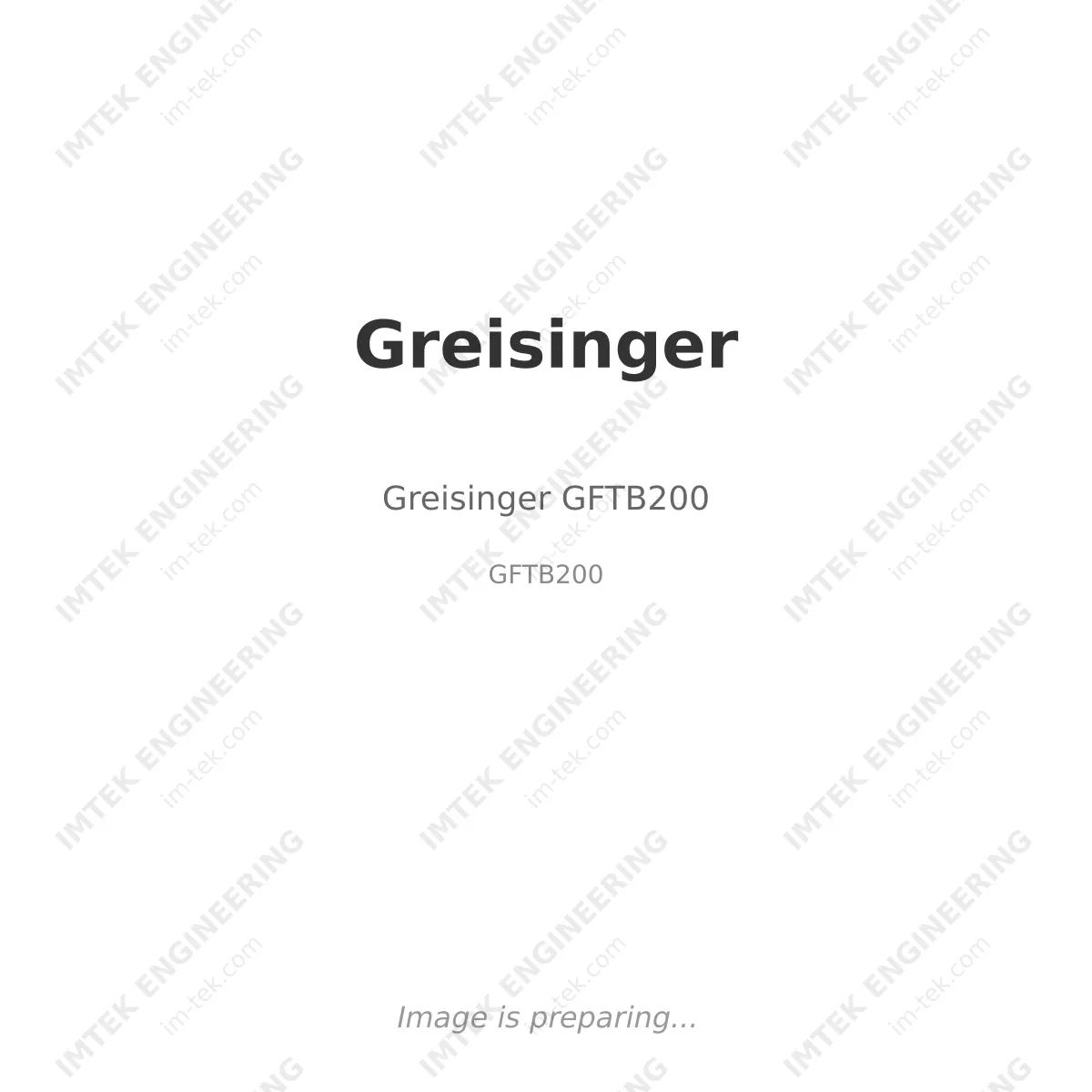 Greisinger Greisinger GFTB200 - GFTB200