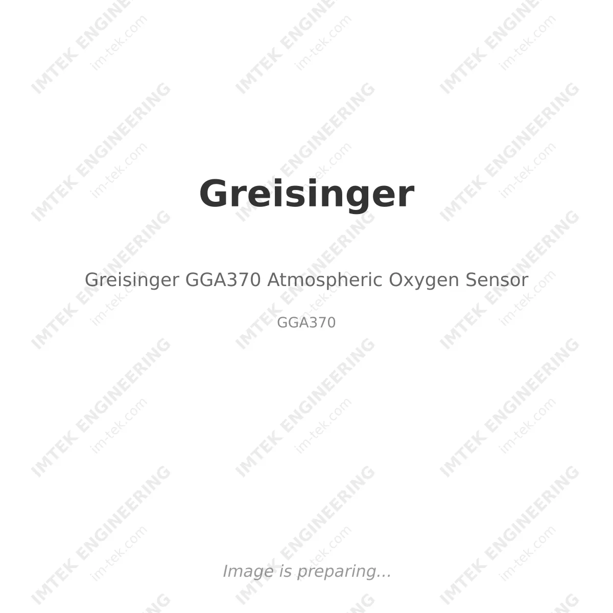 Greisinger Greisinger GGA370 Atmospheric Oxygen Sensor - GGA370
