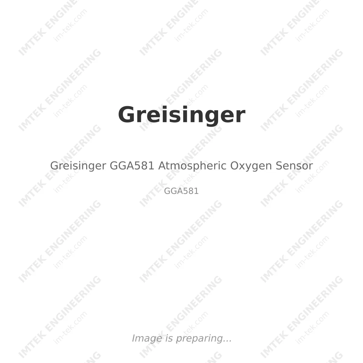 Greisinger Greisinger GGA581 Atmospheric Oxygen Sensor - GGA581