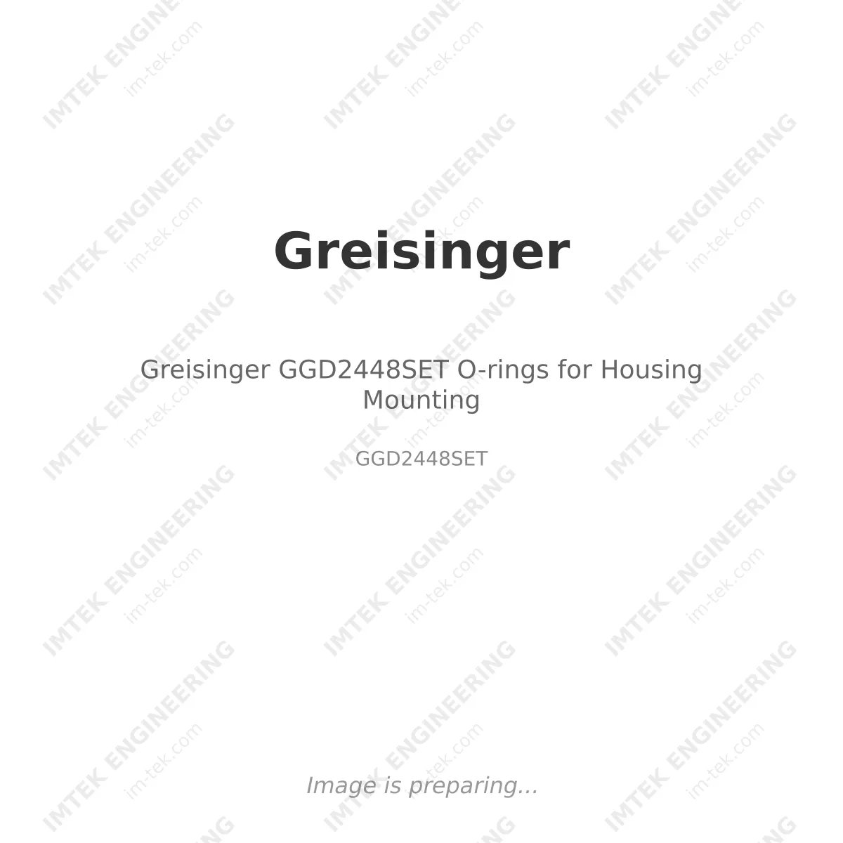 Greisinger Greisinger GGD2448SET O-rings for Housing Mounting - GGD2448SET