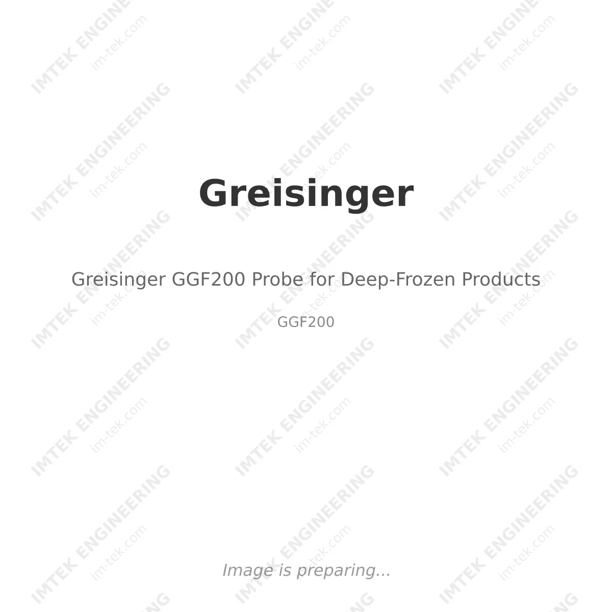 Greisinger Greisinger GGF200 Probe for Deep-Frozen Products - GGF200