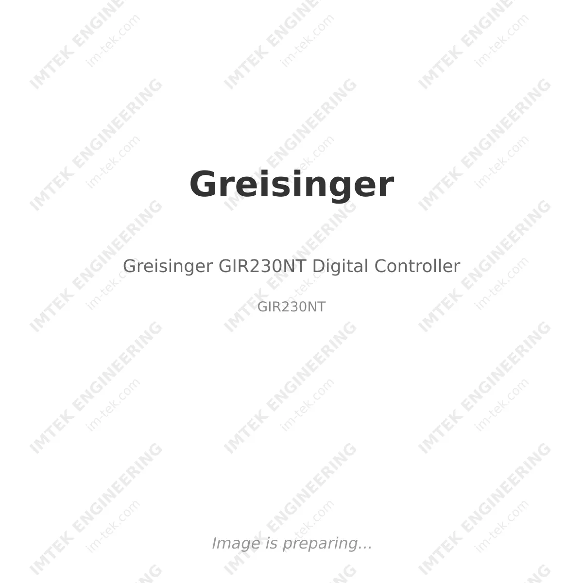 Greisinger Greisinger GIR230NT Digital Controller - GIR230NT