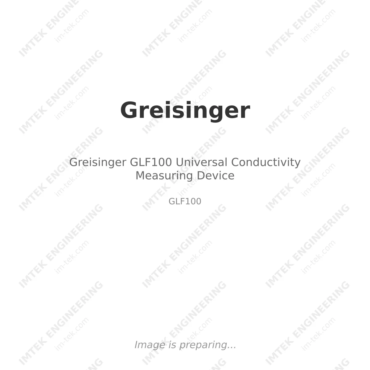 Greisinger Greisinger GLF100 Universal Conductivity Measuring Device - GLF100