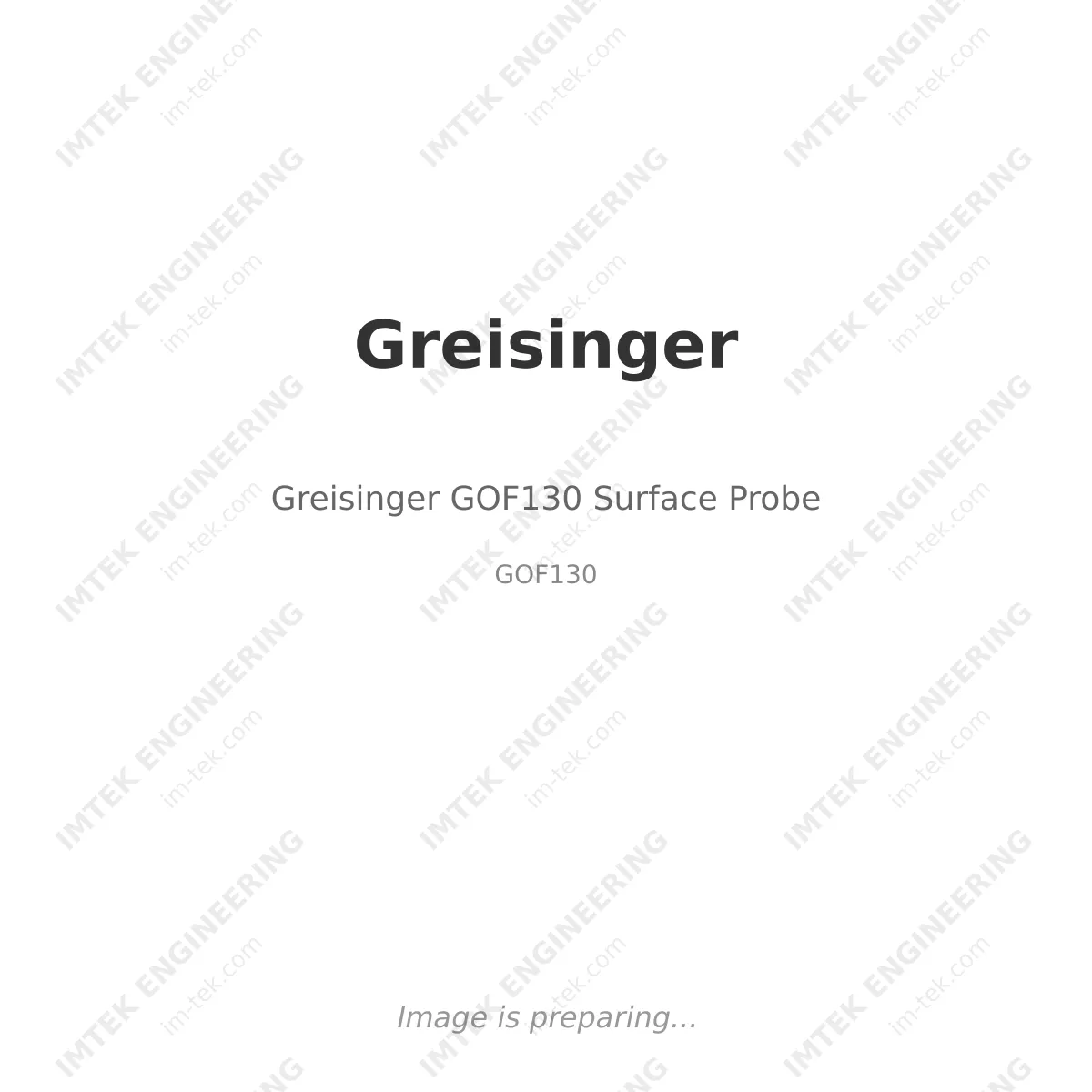 Greisinger Greisinger GOF130 Surface Probe - GOF130