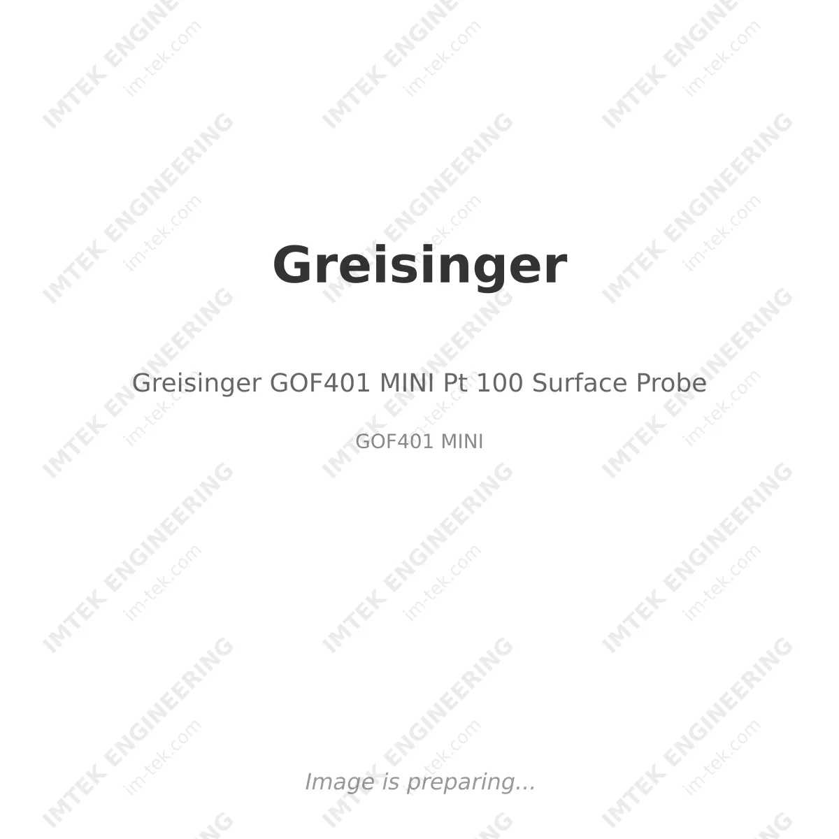 Greisinger Greisinger GOF401 MINI Pt 100 Surface Probe - GOF401 MINI