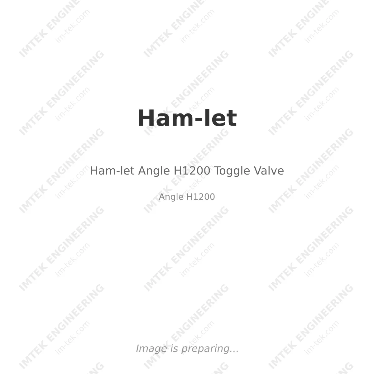 Ham-let Ham-let Angle H1200 Toggle Valve - Angle H1200