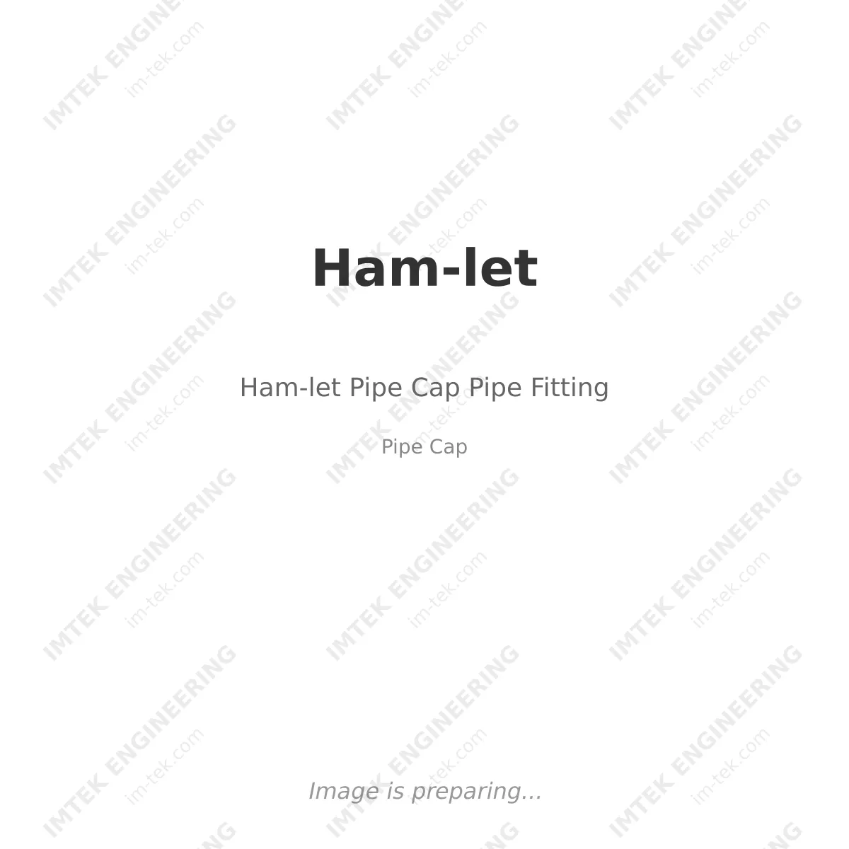 Ham-let Ham-let Pipe Cap Pipe Fitting - Pipe Cap