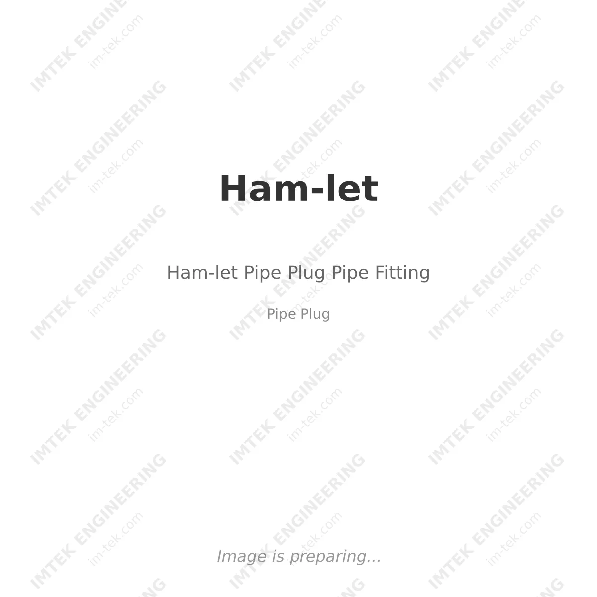 Ham-let Ham-let Pipe Plug Pipe Fitting - Pipe Plug