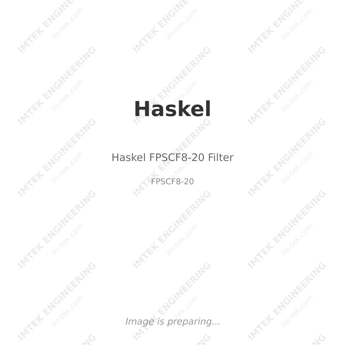 Haskel Haskel FPSCF8-20 Filter - FPSCF8-20