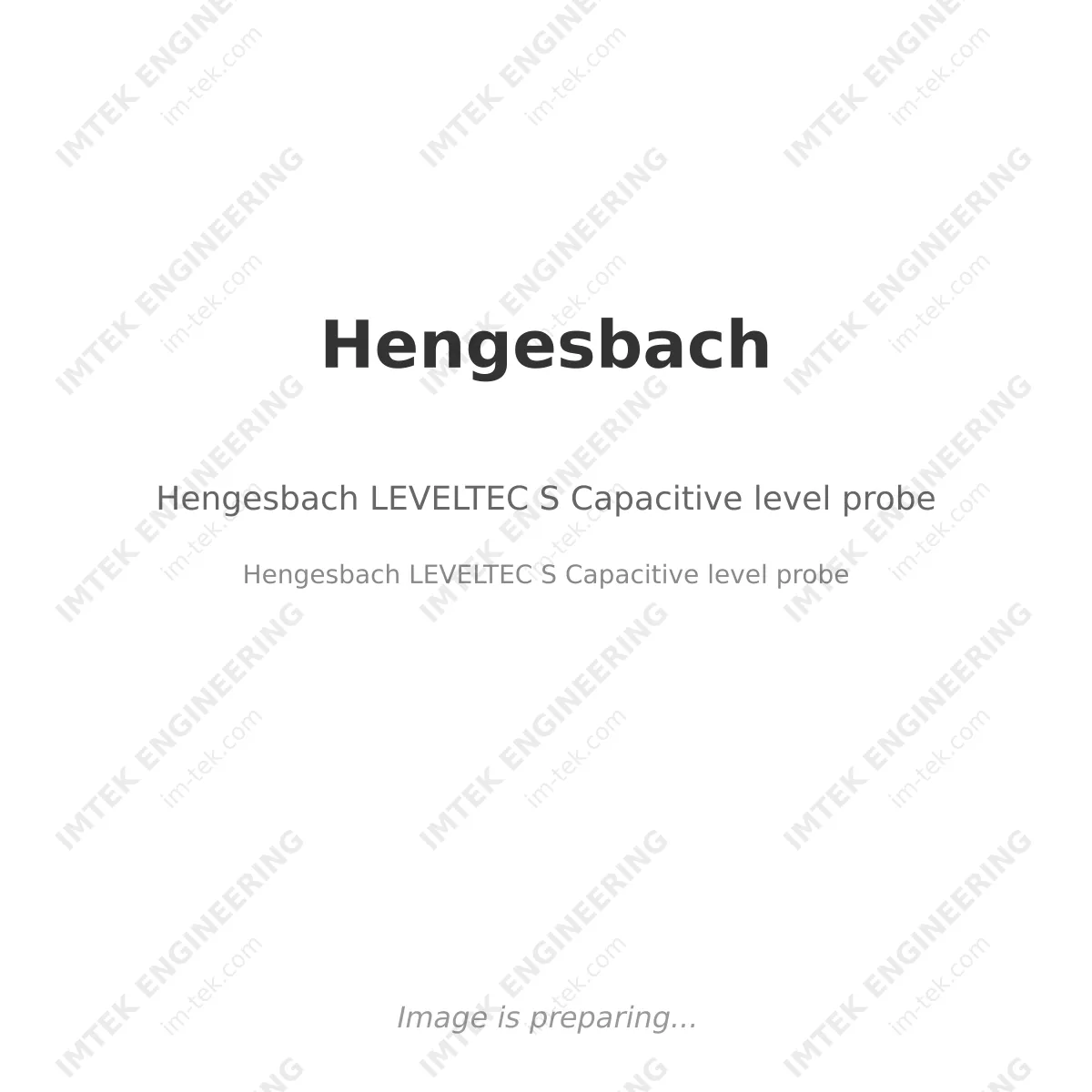 Hengesbach Hengesbach LEVELTEC S Capacitive level probe - Hengesbach   LEVELTEC S Capacitive level probe