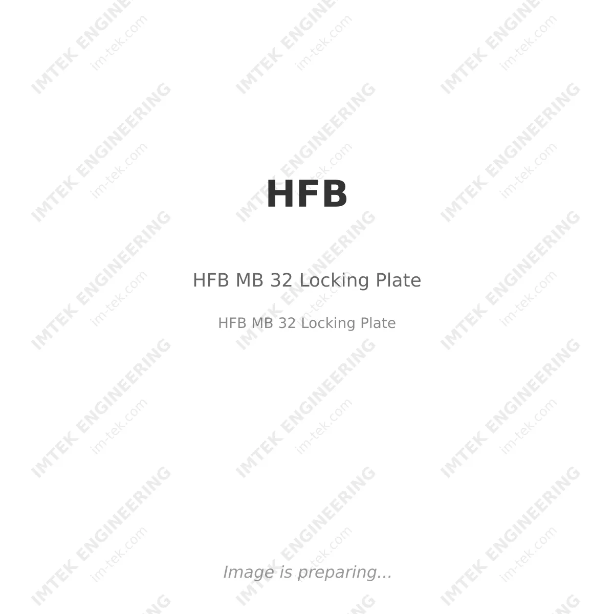 HFB HFB MB 32 Locking Plate - HFB MB 32 Locking Plate
