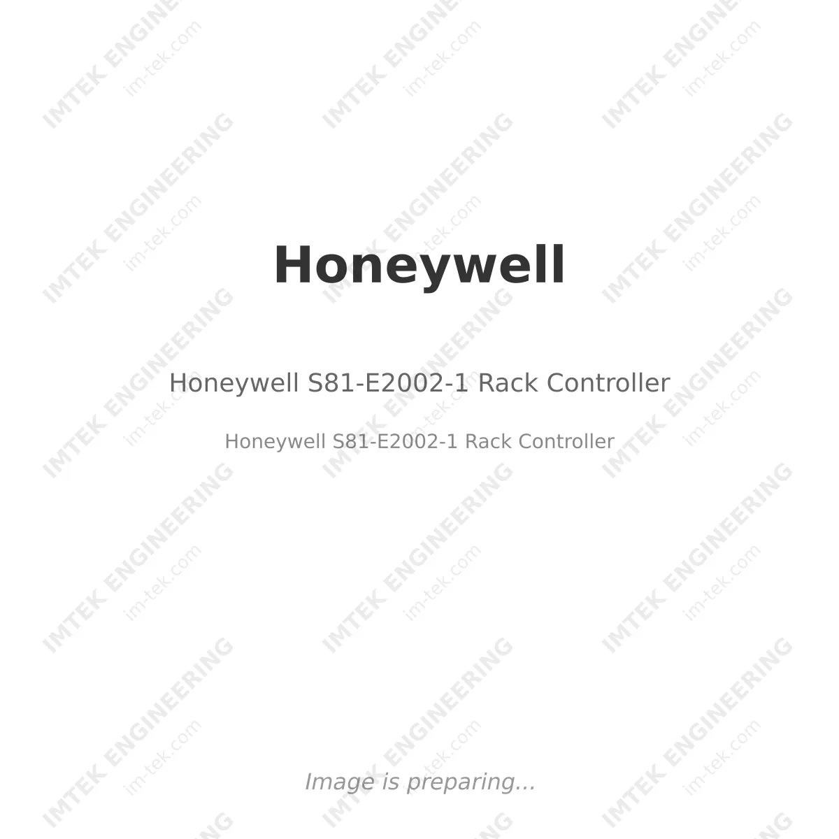 Honeywell Honeywell S81-E2002-1 Rack Controller - Honeywell S81-E2002-1 Rack Controller