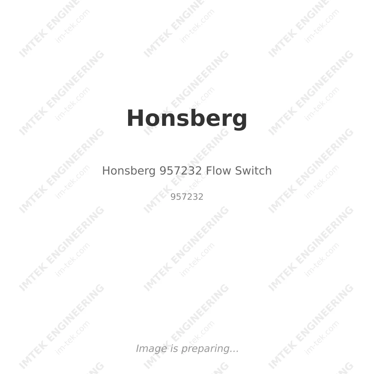 Honsberg Honsberg 957232 Flow Switch - 957232