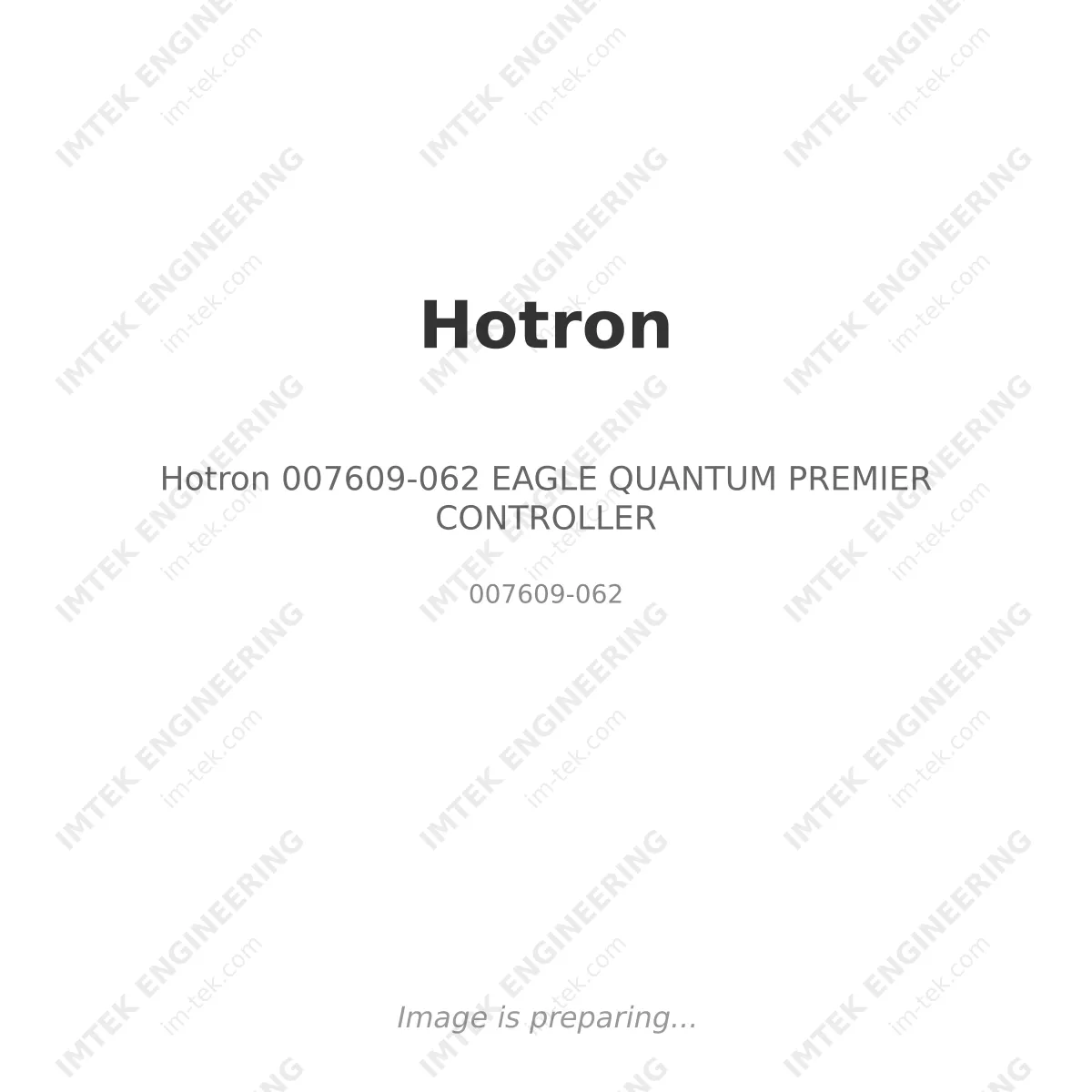 Hotron Hotron 007609-062 EAGLE QUANTUM PREMIER CONTROLLER - 007609-062