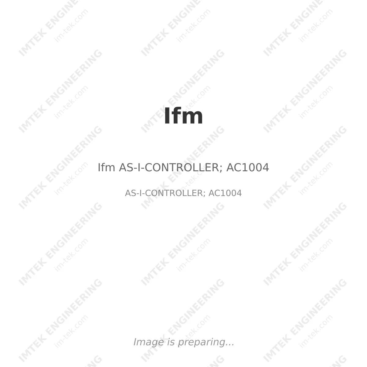 Ifm Ifm AS-I-CONTROLLER; AC1004 - AS-I-CONTROLLER; AC1004