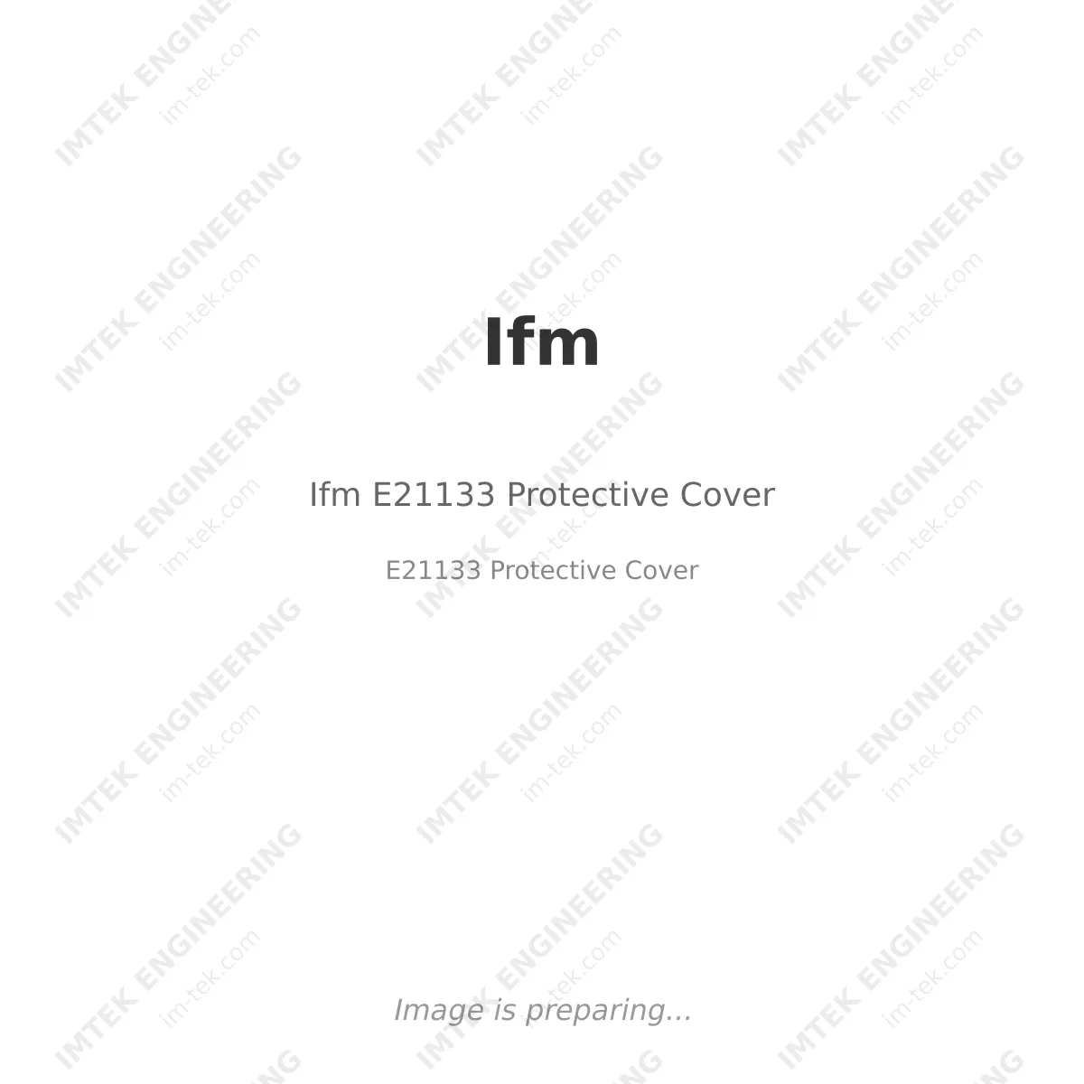 Ifm Ifm E21133 Protective Cover - E21133 Protective Cover