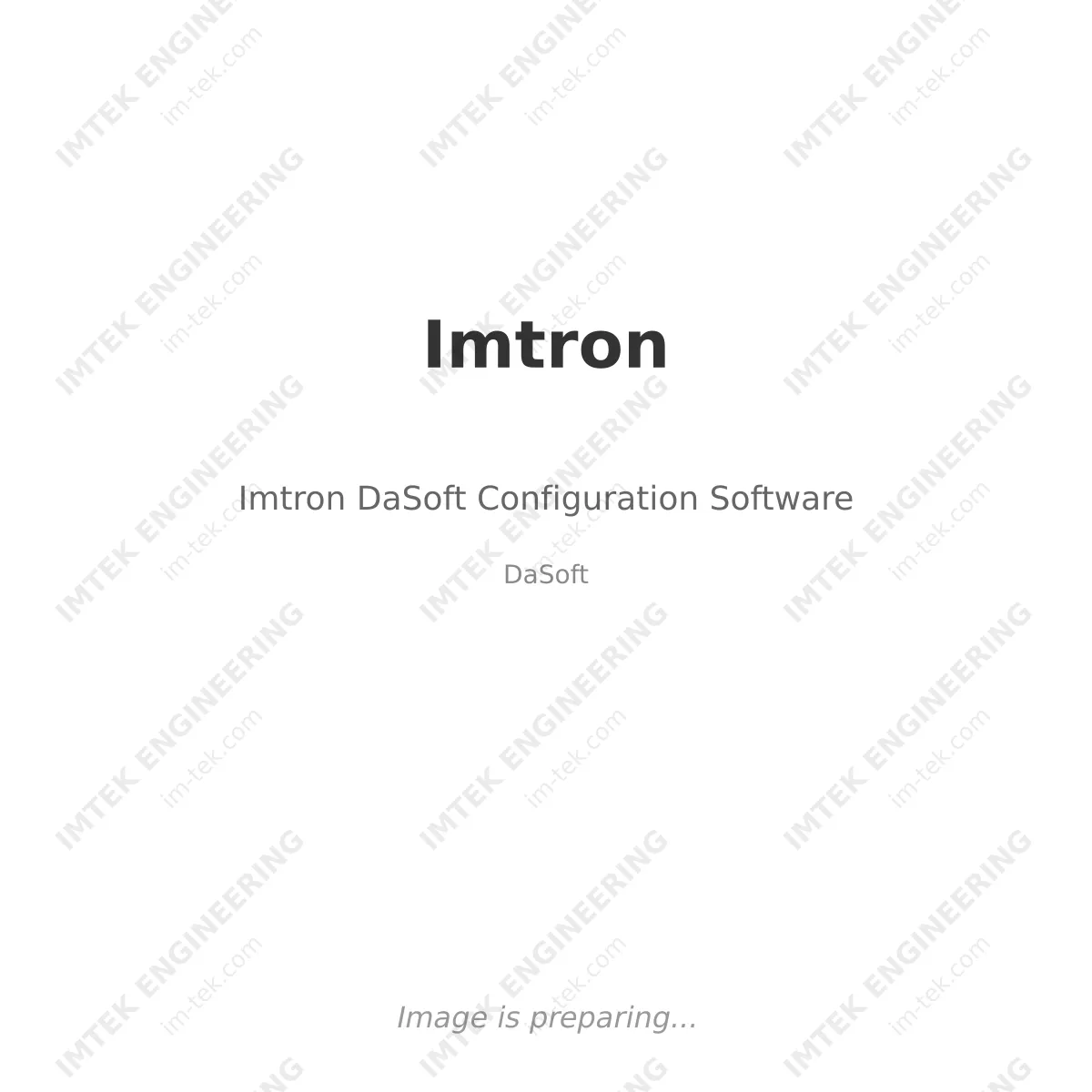 Imtron Imtron DaSoft Configuration Software - DaSoft