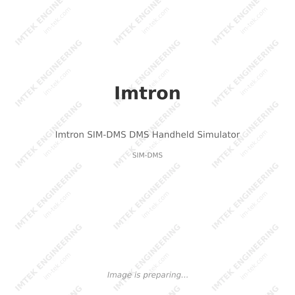 Imtron Imtron SIM-DMS DMS Handheld Simulator - SIM-DMS