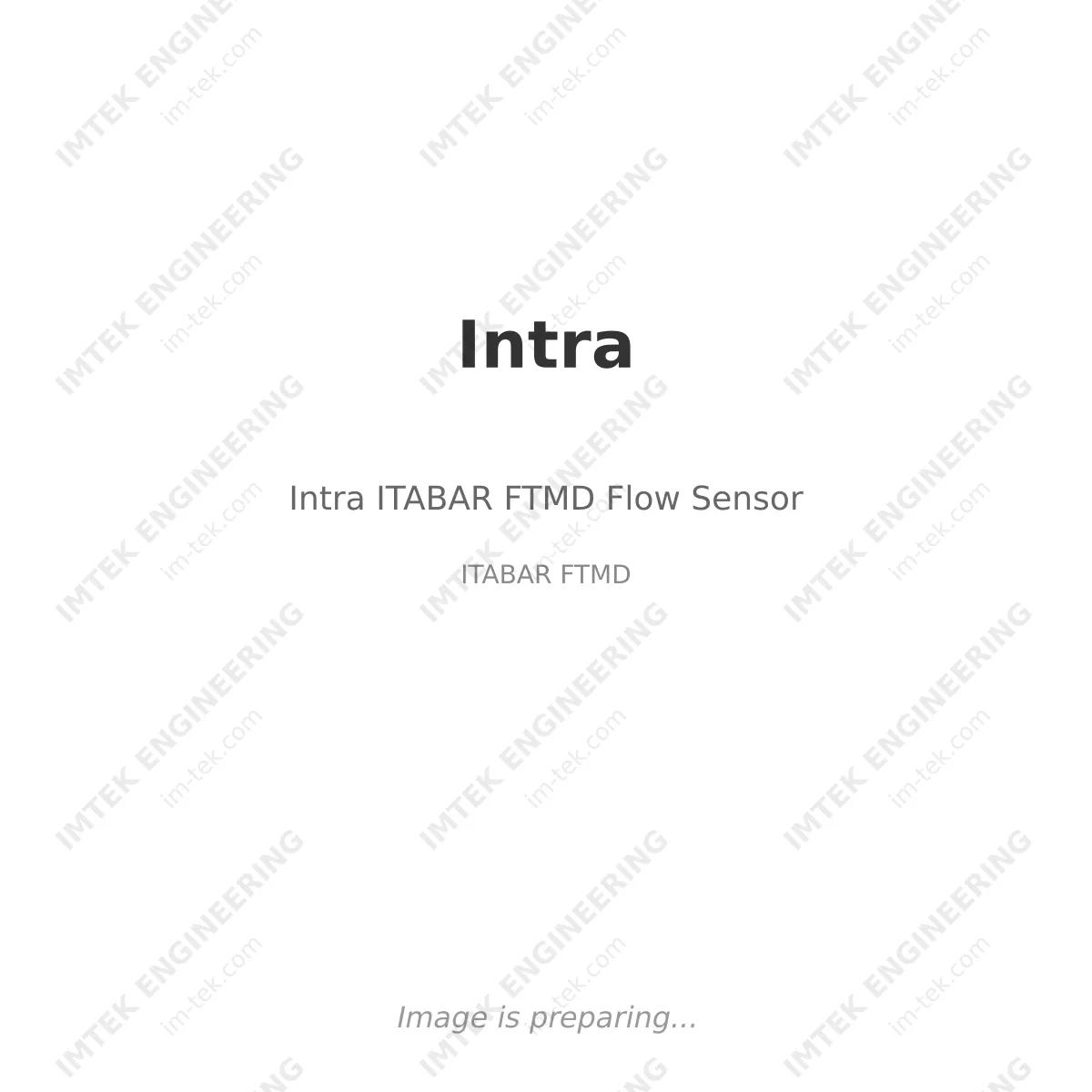Intra Intra ITABAR FTMD Flow Sensor - ITABAR FTMD