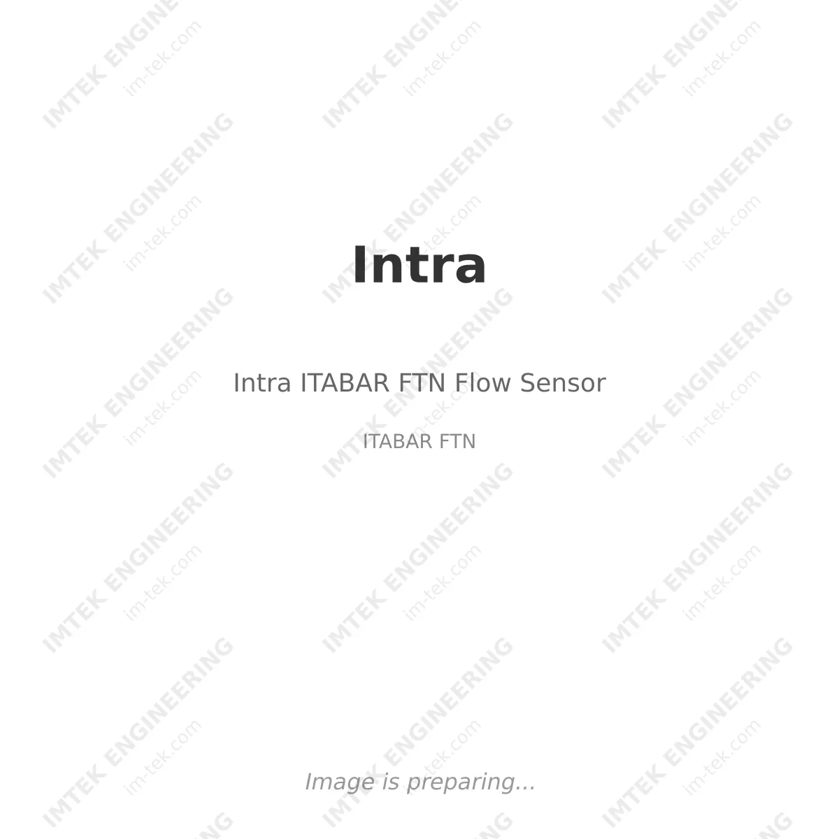 Intra Intra ITABAR FTN Flow Sensor - ITABAR FTN