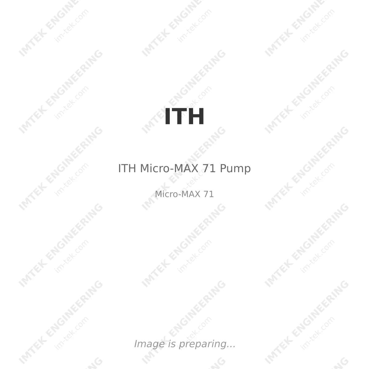 ITH ITH Micro-MAX 71 Pump - Micro-MAX 71
