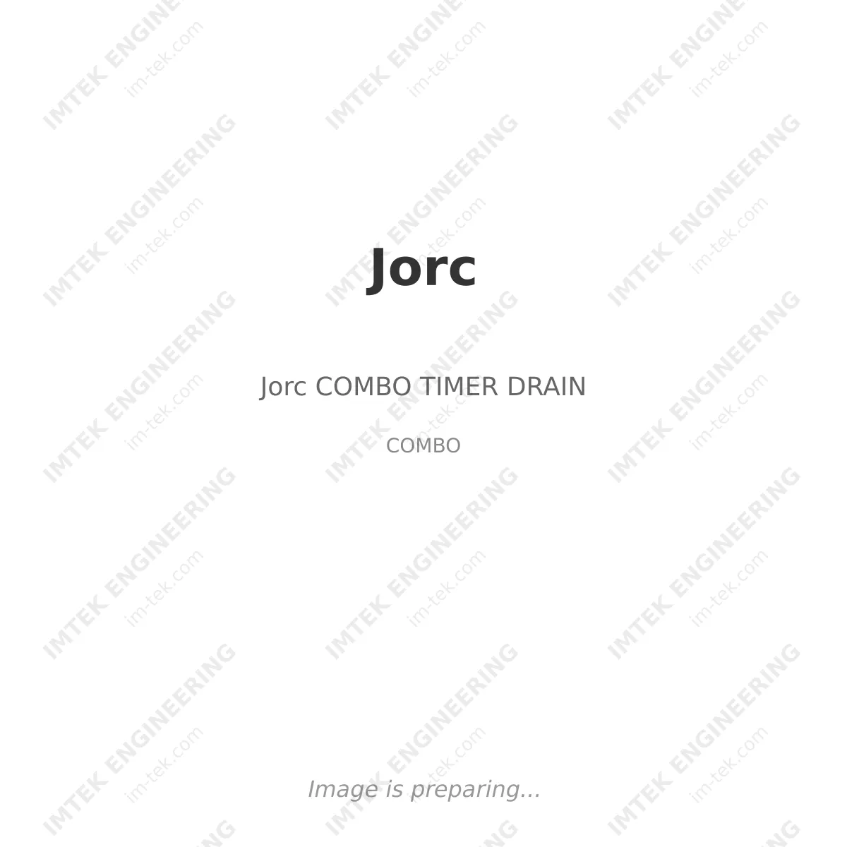 Jorc Jorc COMBO TIMER DRAIN - COMBO