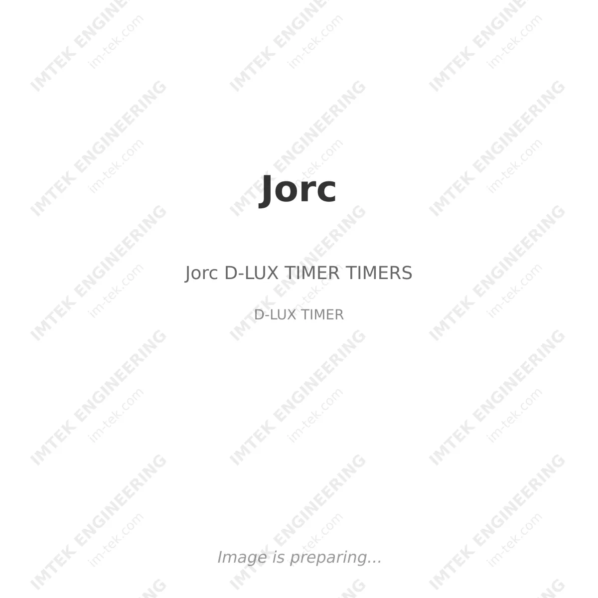 Jorc Jorc D-LUX TIMER TIMERS - D-LUX TIMER