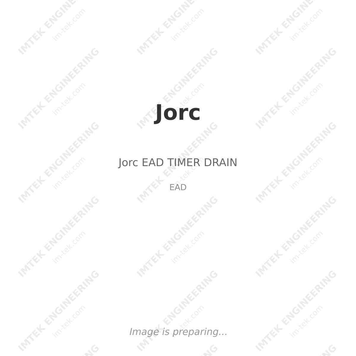 Jorc Jorc EAD TIMER DRAIN - EAD