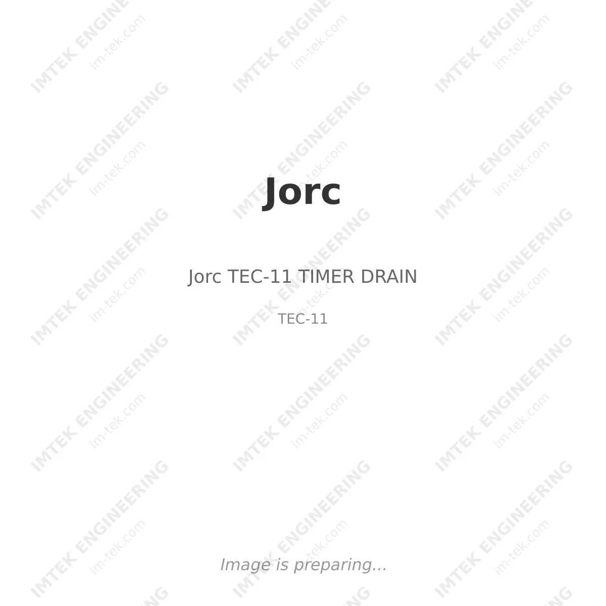 Jorc Jorc TEC-11 TIMER DRAIN - TEC-11