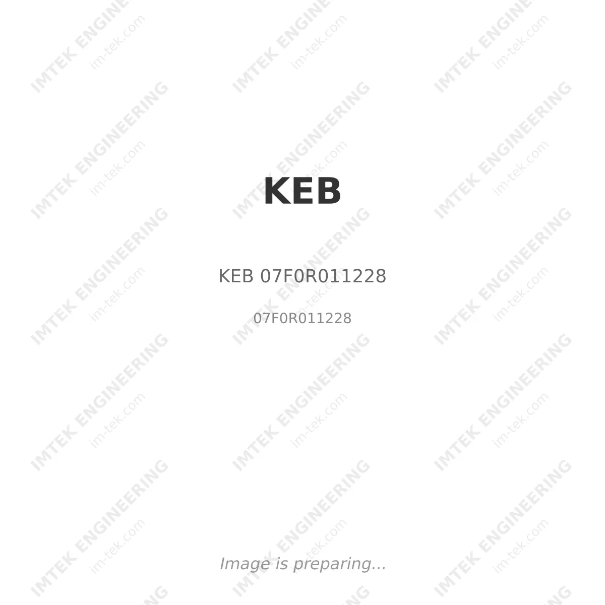 KEB KEB 07F0R011228 - 07F0R011228