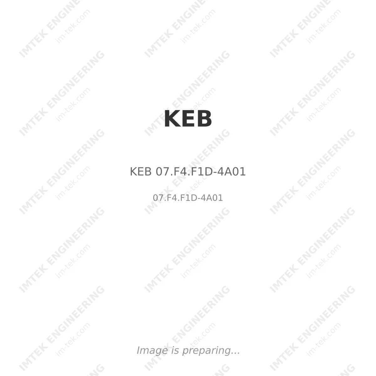 KEB KEB 07.F4.F1D-4A01 - 07.F4.F1D-4A01